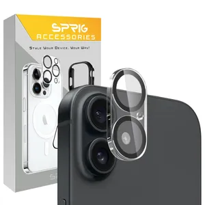 Sprig 3D Transparent Camera Lens Protector For Apple Iphone 16 / 16 Plus