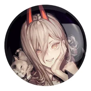 پیکسل خندالو طرح ماکیما انیمه مرد اره ای Chainsaw Man کد 23193 مدل بزرگ