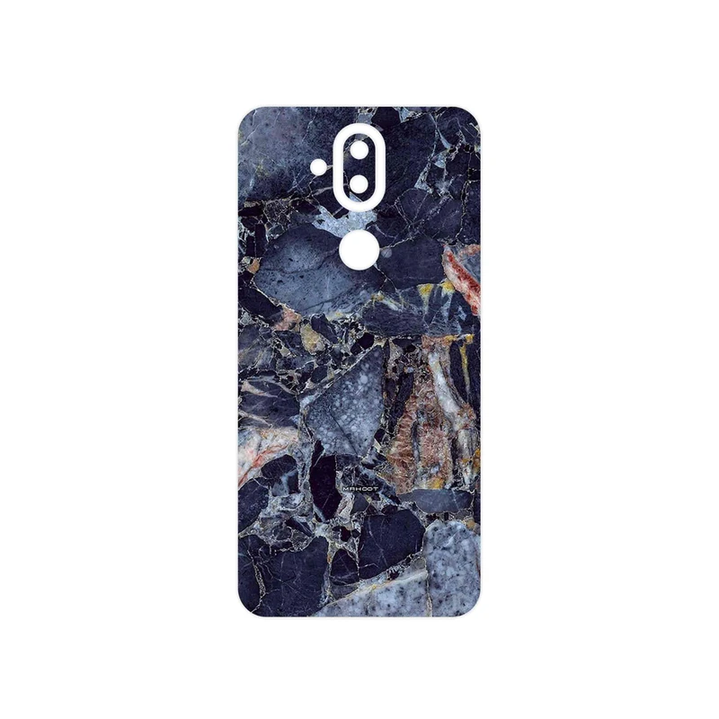 برچسب پوششی ماهوت مدل Broken black marble مناسب برای گوشی موبایل نوکیا 8.1