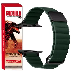 بند گودزیلا مدل Leather Loop مناسب برای اپل واچ Ultra / Ultra 2 49mm