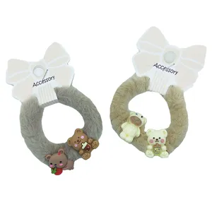 کش مو دخترانه مدل پولیشی خرسی کد 01 بسته 2 عددی