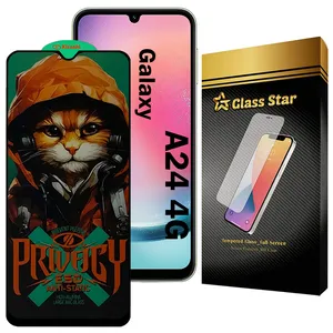 Glass Star CATPRVS Privacy Screen Protector For Samsung Galaxy A24 4G