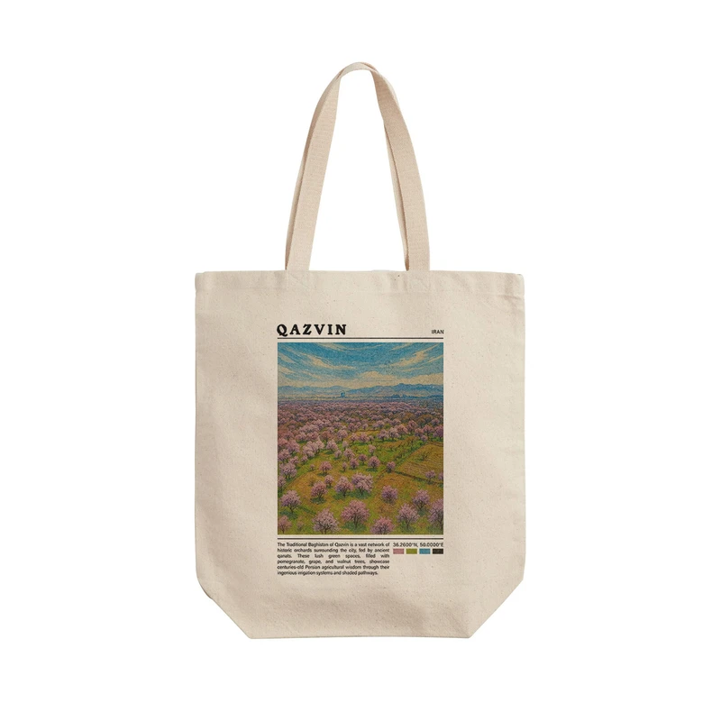 ساک خرید ترمه طراحان ایده مدل باغستان سنتی قزوین کد map0845 - L