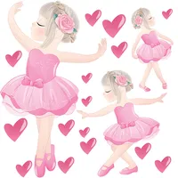 استیکر دیواری کودک راتیانا مدل بالرین کد 02