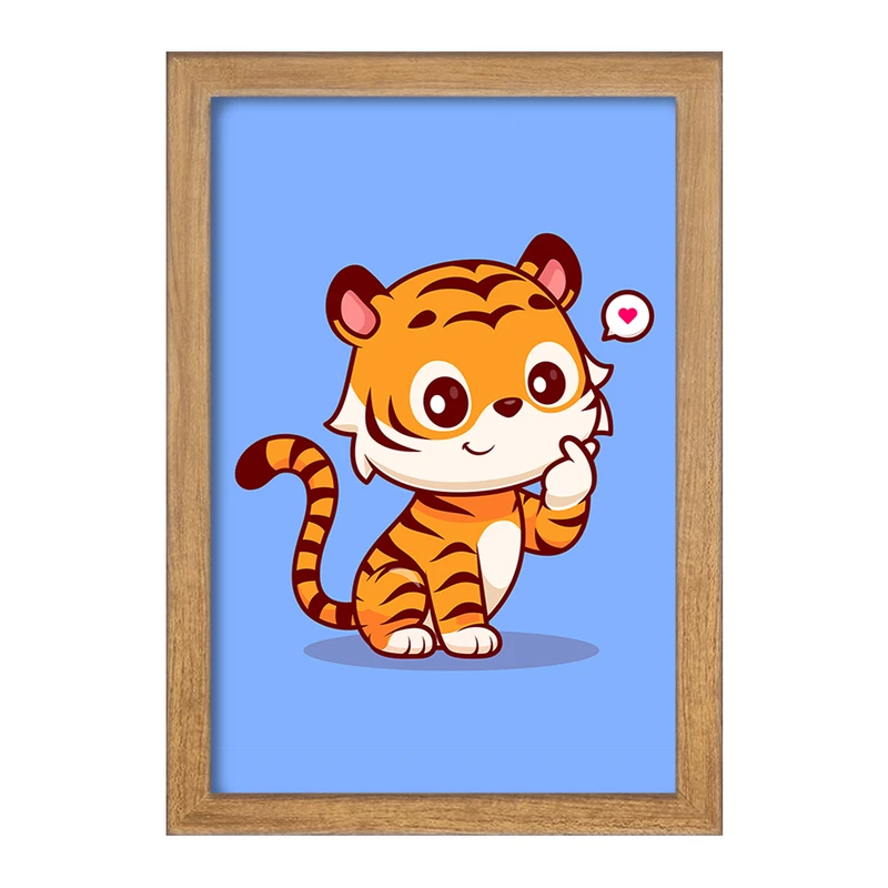 تابلو خندالو مدل حیوانات بامزه ببر کد 29722