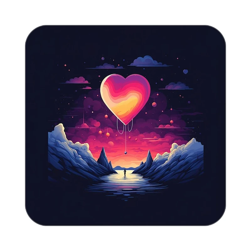 زیر لیوانی کاکتی مدل عاشقانه کد mp11950