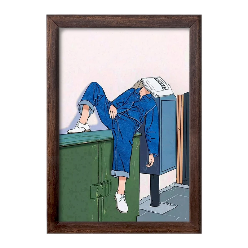 تابلو خندالو طرح دخترانه مینیمال کد F3250