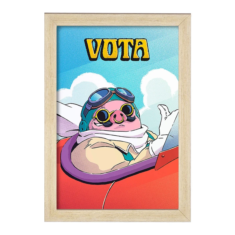 تابلو خندالو مدل انیمه پورکو روسو کد F87