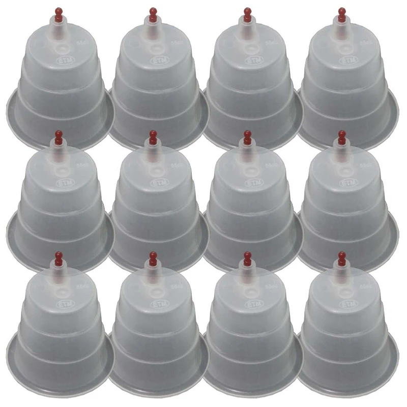 لیوان بادکش ای تی ام مدل 55cc بسته 12 عددی