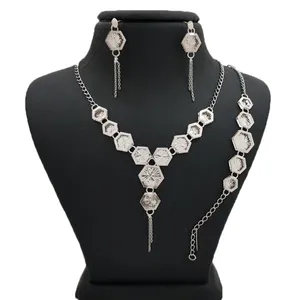 ست نقره طرح شش ضلعی کد PSL13