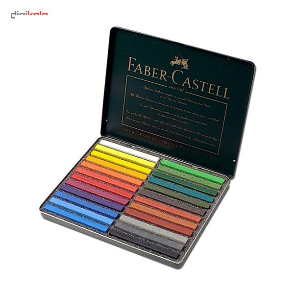 پاستل گچی 24 رنگ فابر کاستل مدل Polychromos