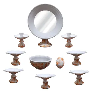 مجموعه ظروف هفت سین 10 پارچه مدل پتینه کاری