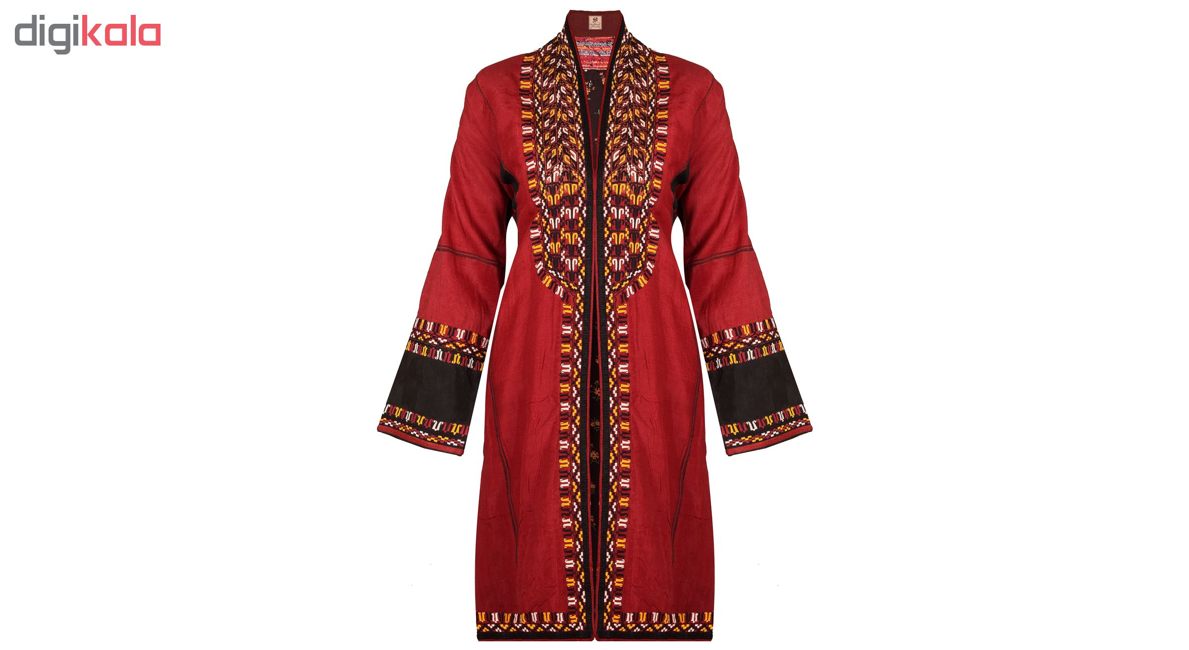 مانتو زنانه چترفیروزه مدل ترکمن کد 7