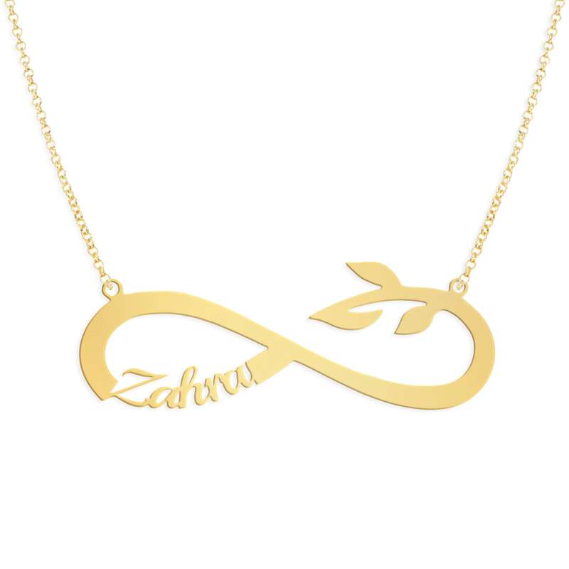 گردنبند نقره طرح زهرا کد AC 175