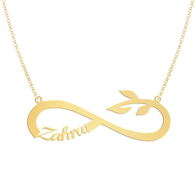 گردنبند نقره طرح زهرا کد AC 175