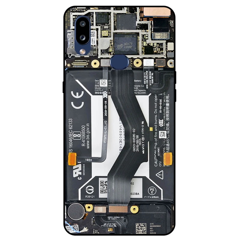 کاور مگافون طرح برد موبایل مدل 8004 مناسب برای گوشی موبایل سامسونگ Galaxy A10 S         