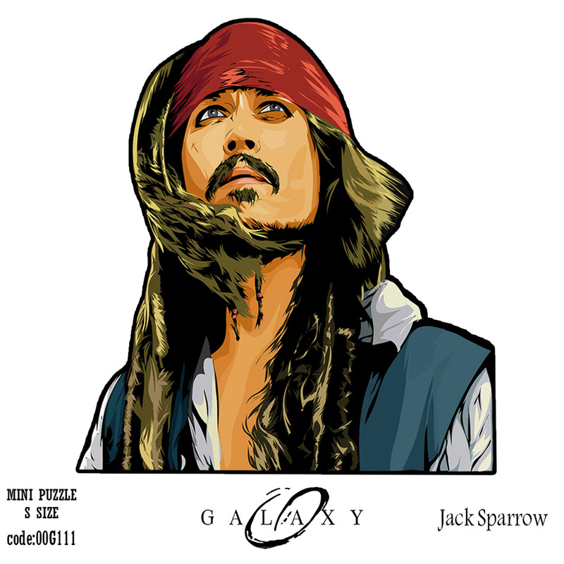 مینی پازل ۱۰۰ تکه گلکسی طرح جک اسپارو کد ۱۱۱