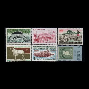 تمبر یادگاری مدل خارجی مجموعه 6 عددی 