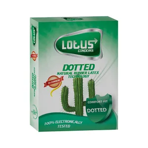 کاندوم لوتوس مدل dotted بسته 3 عددی