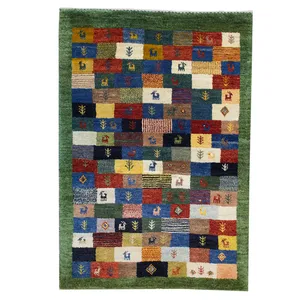 گبه دستباف یک متری طرح خشتی کد 25581