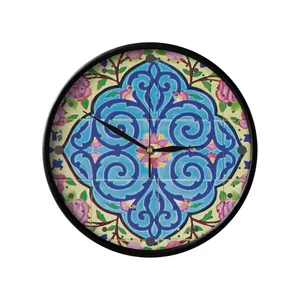 ساعت دیواری مدوپد طرح کتیبه گلی مدل png00044