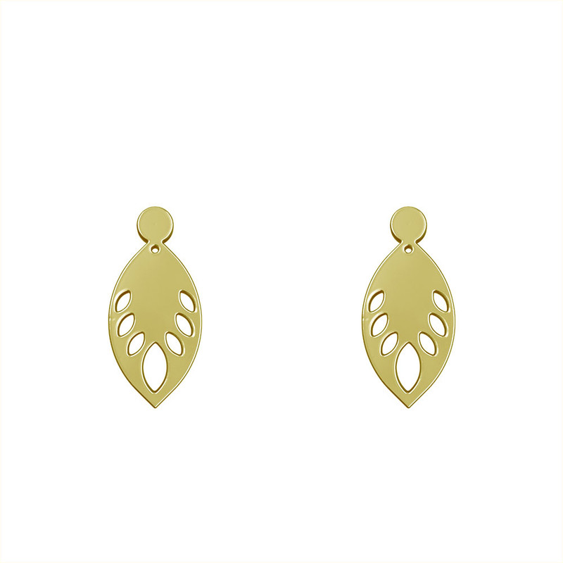 گوشواره طلا 18 عیار زنانه مدوپد مدل اشک کد GA1-11786