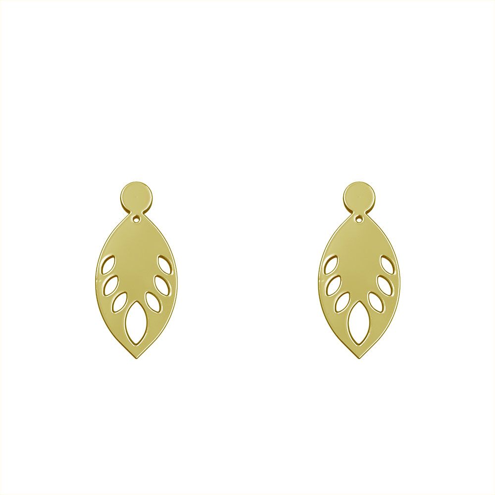 گوشواره طلا 18 عیار زنانه مدوپد مدل اشک کد GA1-11786 -  - 2