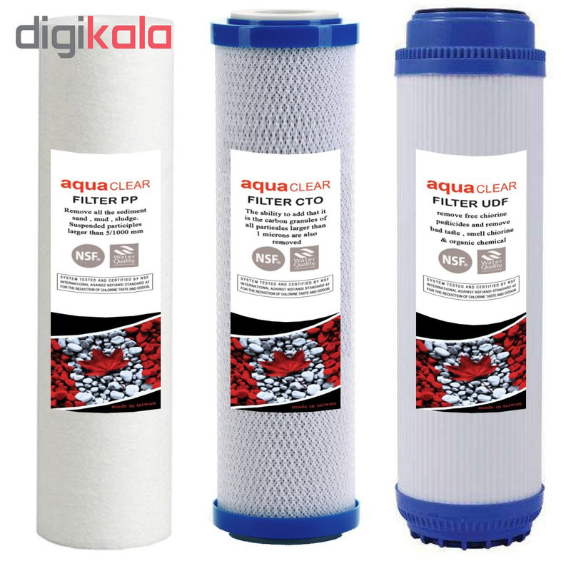 فیلتر دستگاه تصفیه آب آکوآکلر مدل RO-CP6 مجموعه 6 عددی فیلتر دستگاه تصفیه آب آکوآکلر مدل RO-CP6 مجموعه 6 عددی