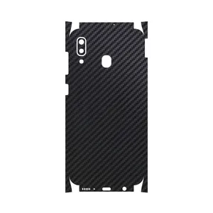 MAHOOT Black-Carbon-Fiber Cover Full skin Sticker for Samsung Galaxy M10s