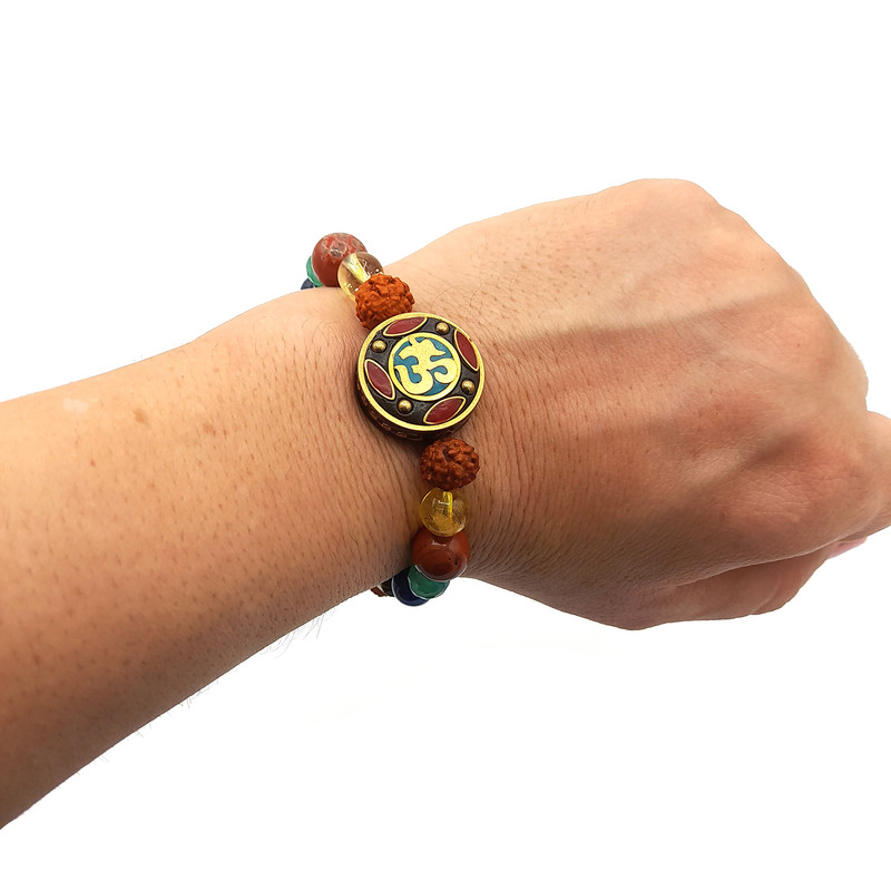 دستبند مدل هفت چاکرا تبتی 01