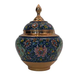 قندان مسی سیبی طرح  پرداز کد 006