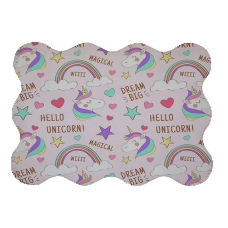 پادری مدل دالبر طرح اسب شاخ دار کد 8265 سایز 80x110 سانتی متر 