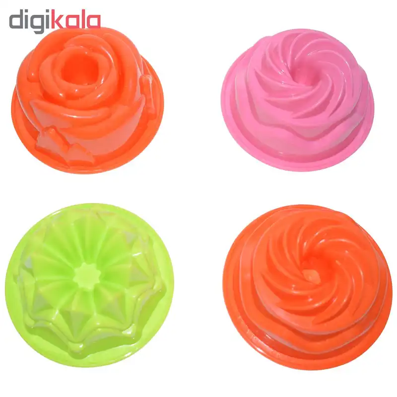 قالب ژله و دسر پلی نیک مدل ID بسته 4 عددی