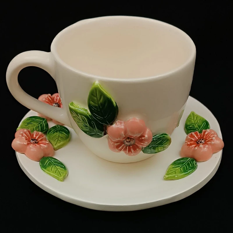 ست فنجان نعلبکی سرامیکی هیوا مدل کاملیا کد 21604785