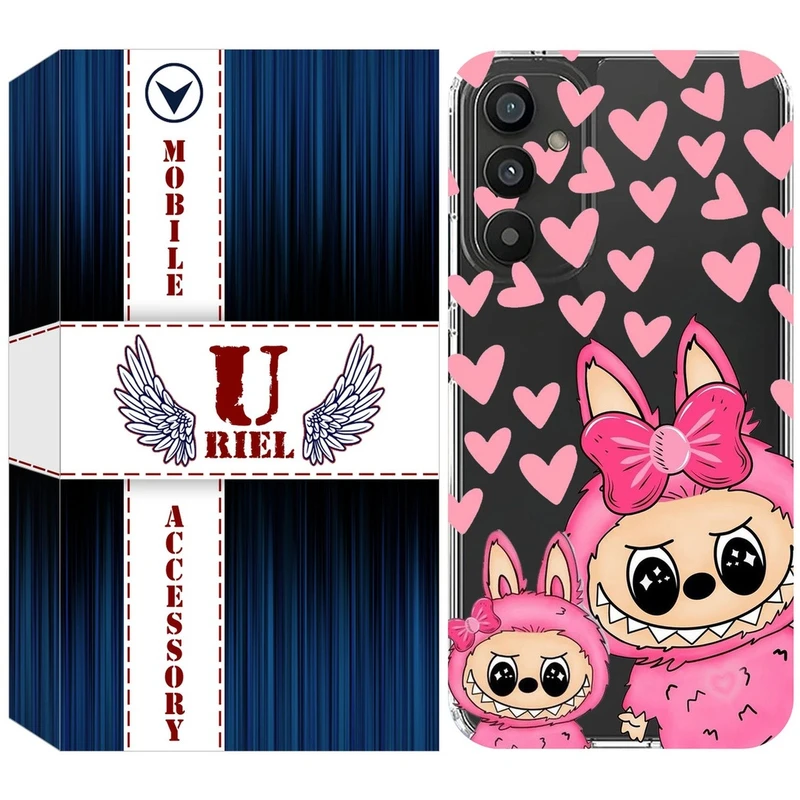 کاور یوریل مدل Clear کد 105 طرح لبوبو Labubu مناسب برای گوشی موبایل سامسونگ Galaxy A04S