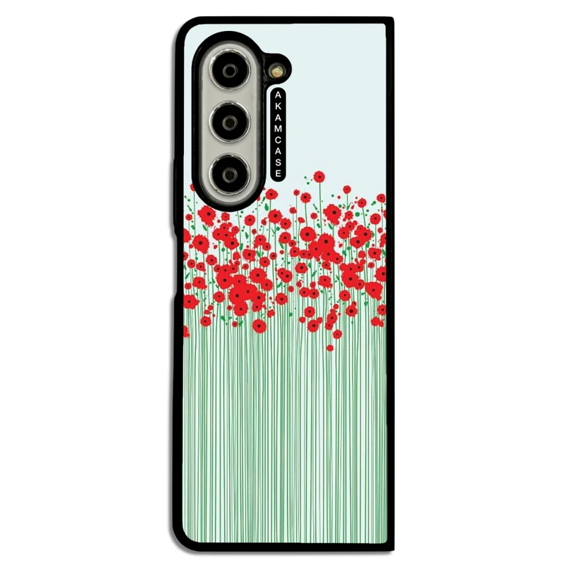 کاور آکام مدل AMC-WSGZFOLD5-FLOWERS-26 مناسب برای گوشی موبایل سامسونگ Galaxy Z Fold 5