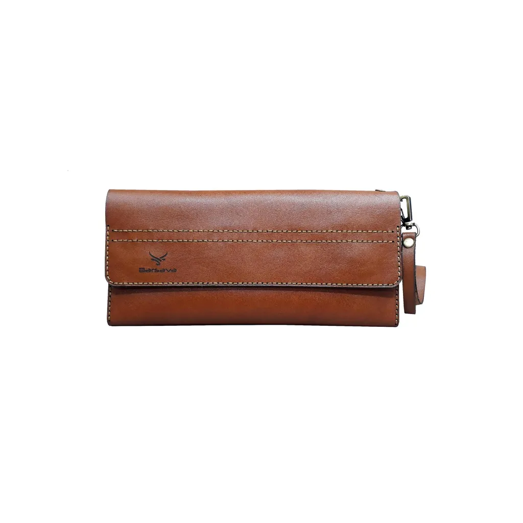 کیف دسته چک مردانه چرم بارثاوا کد 1505