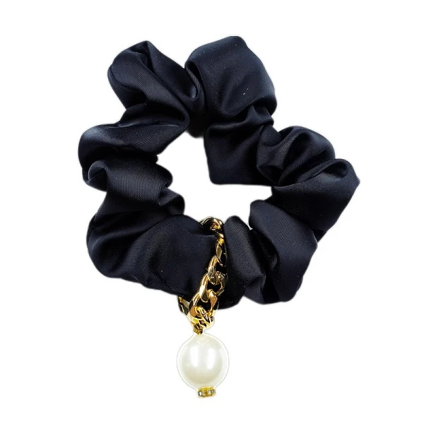 کش مو دخترانه مدل مجلسی با آویز مروارید کد 2040