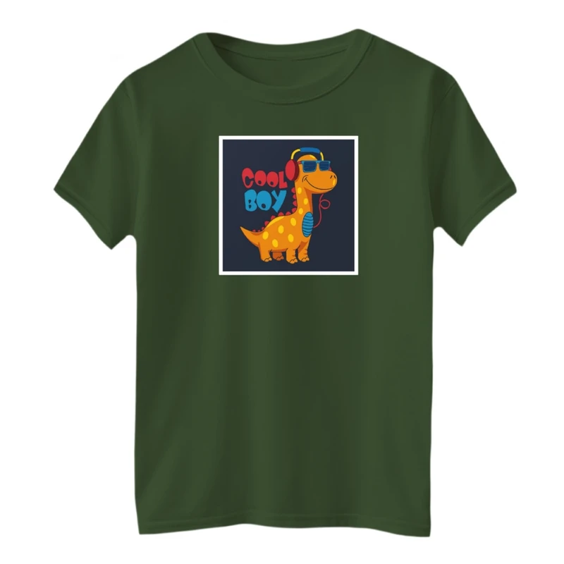 تی شرت آستین کوتاه بچگانه مدل دایناسور کد01