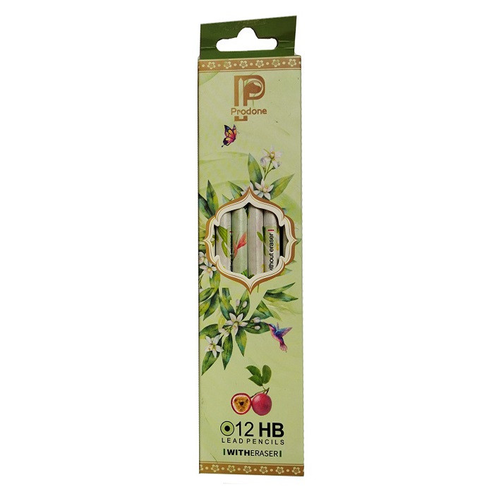 مداد مشکی مدل Prodone طرح کاکتوس کد 01 بسته 12 عددی