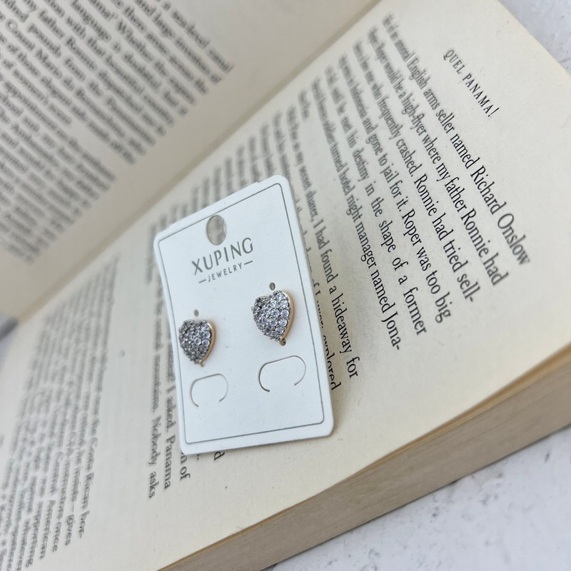 گوشواره زنانه ژوپینگ مدل قلب کد E5062 گوشواره زنانه ژوپینگ مدل قلب کد E5062