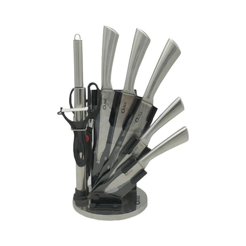 سرویس چاقو آشپزخانه 9 پارچه او ان ای کد 005