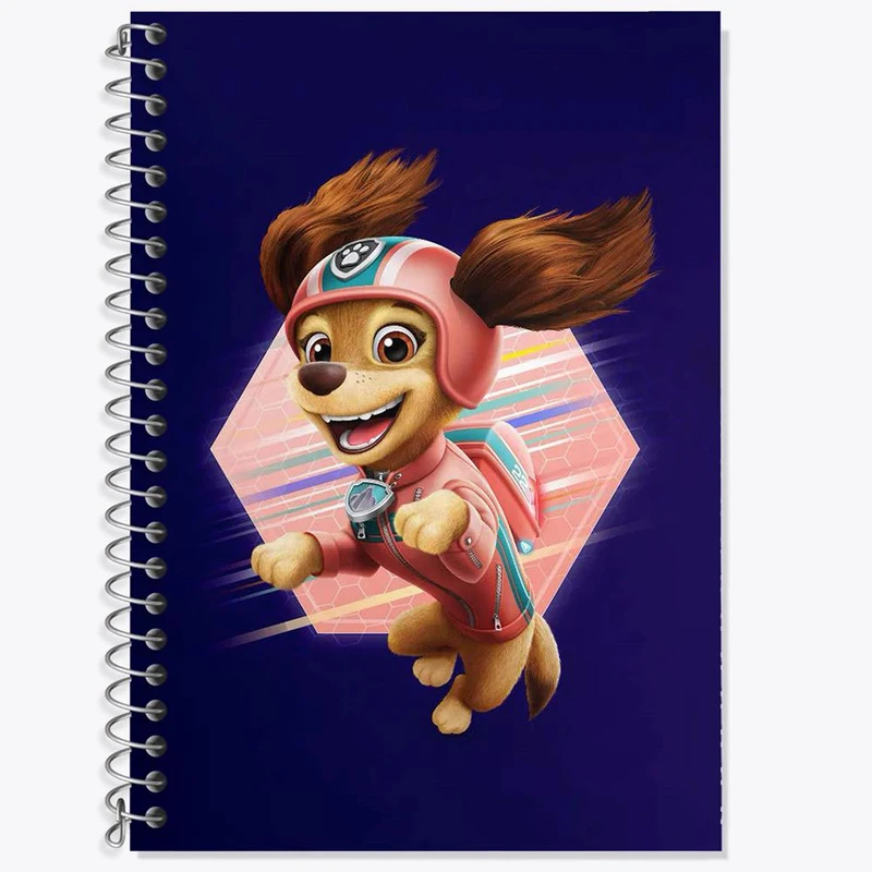 دفتر زبان 50 برگ خندالو مدل سه خط طرح انیمیشن سگ های نگهبان کد 26909