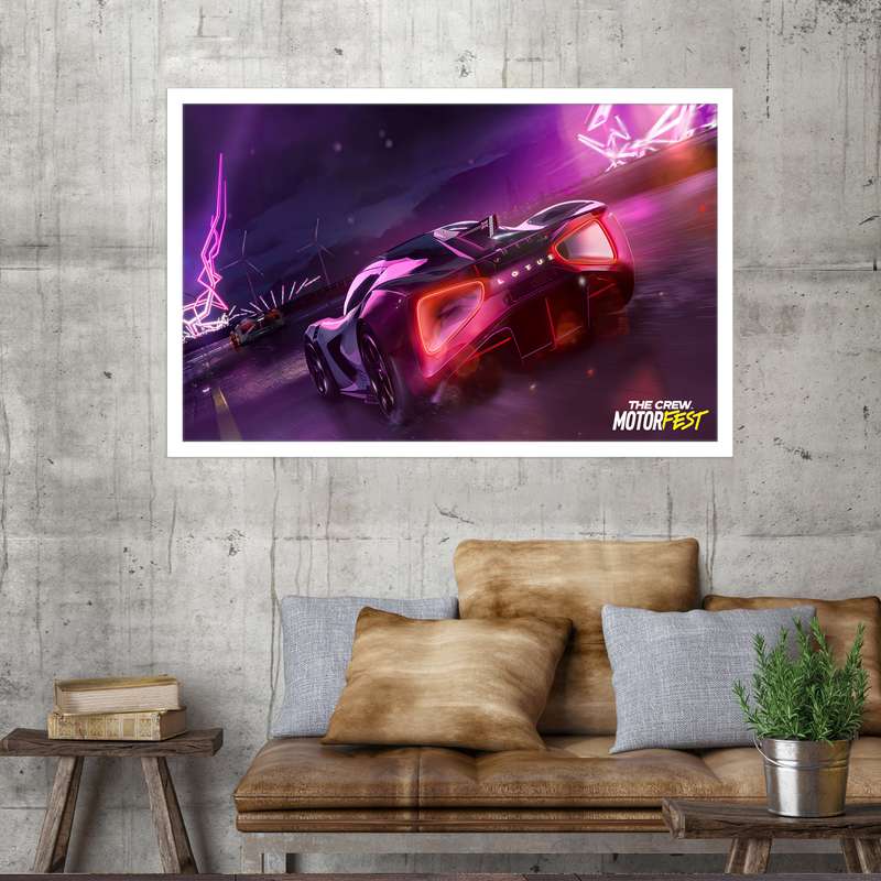 تابلو نوری بکلیت طرح ماشین مسابقه مدل W-MO2057