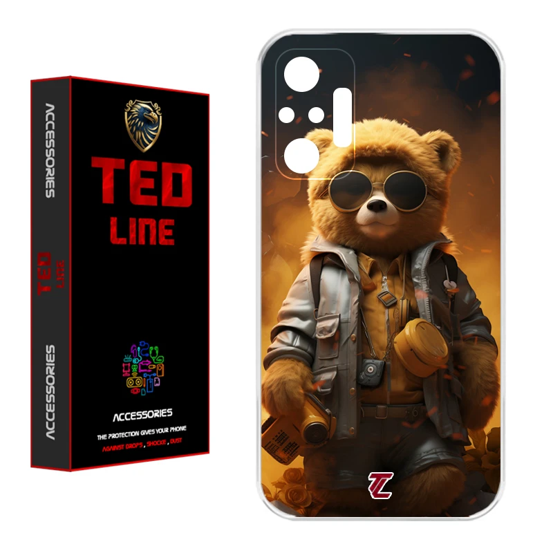 کاور تد لاین طرح خرس جنگی کد 1103 مناسب برای گوشی موبایل شیائومی Redmi Note 10 Pro / Note 10 Pro Max