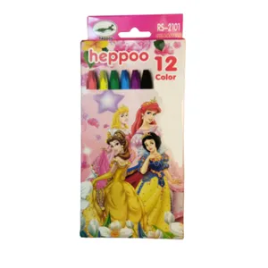 مداد شمعی 12 رنگ هیپو مدل rs-2101