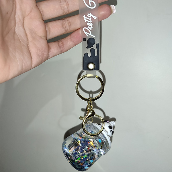 جاکلیدی دخترانه مدل سلیکونی اکواریومی پاندا 0w8 جاکلیدی دخترانه مدل سلیکونی اکواریومی پاندا 0w8