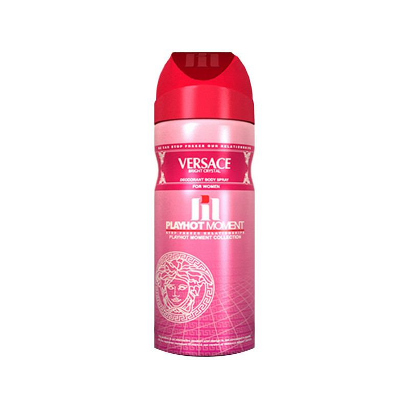 اسپری ضد تعریق زنانه پلی هات مومنت مدل VERSACE Bright Crystal حجم 200 میلی لیتر