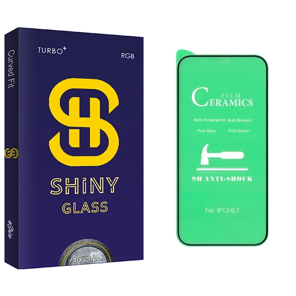 محافظ صفحه نمایش سرامیکی آتوچبو مدل Shiny مناسب برای گوشی موبایل اپل Iphone 12 Pro Max
