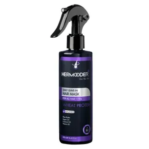 ماسک مو بدون آبکشی هرمودر مدل Wheat Protein مناسب برای انواع مو حجم 250 میلی لیتر